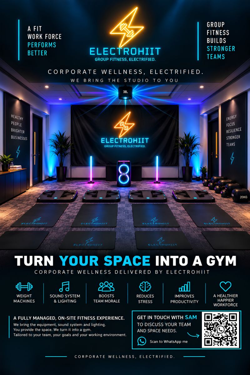 Electrohiit corporate wellness flyer